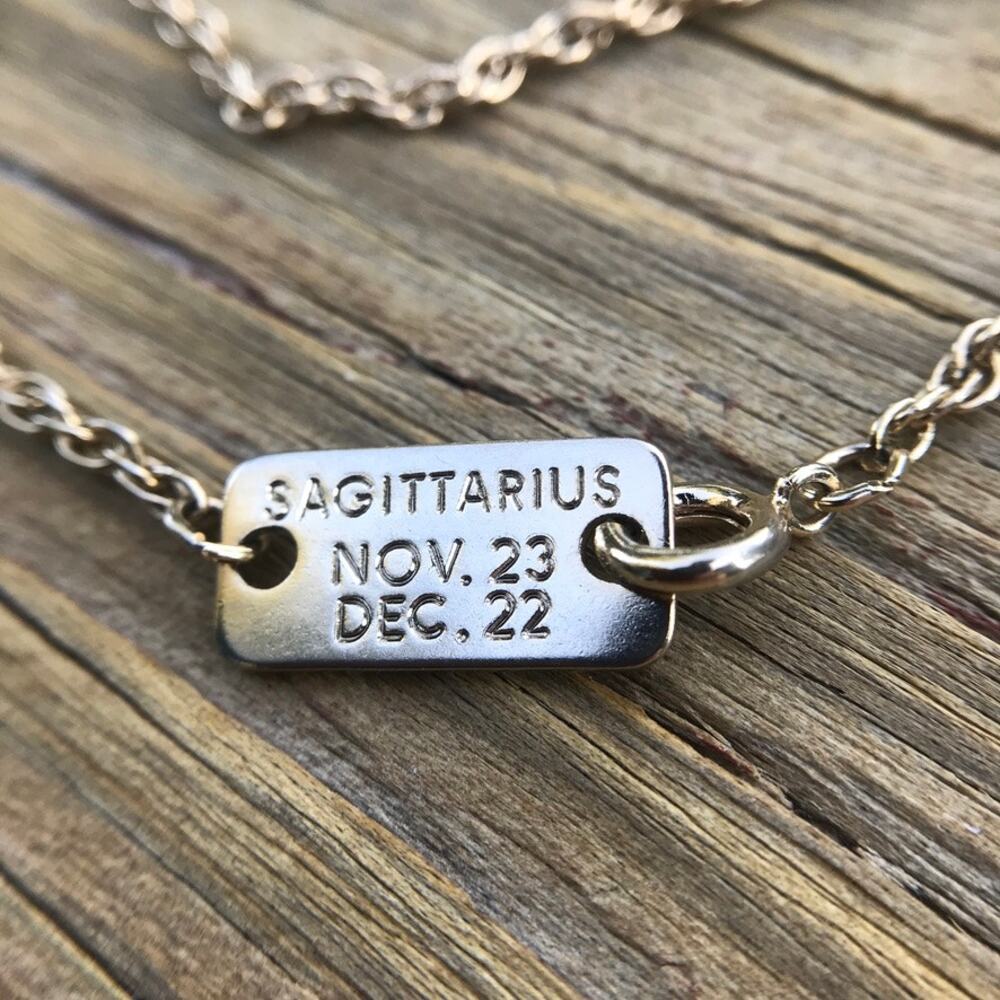 1970s Pierre Cardin Zodiac Pendant Necklace - Sagitarius - gold tone NO PENDANT